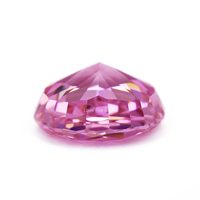 Pierres de zircone cubique synthétique de qualité 5A+ 4K, taille ovale effet glace pilée, rose clair et rose foncé, pour bijoux