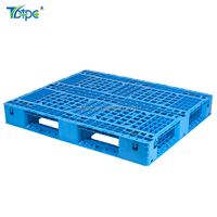 Palette en plastique renforcée en HDPE 1000*1200 avec grille, entrée 4 voies, pour chariots élévateurs et rayonnages logistiques