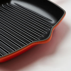Sartén para carne de hierro fundido, esmalte rojo, gran oferta, fábrica China - Product Image 5