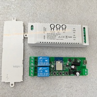 Interruptor Inteligente WiFi Tuya de 2 Canales y 433mhz, Módulo Smart Life, Relé de 7-32V, Control Remoto WiFi RF, Compatible con Voz, Alexa, Google Home