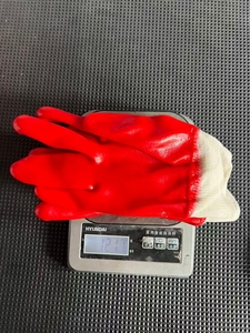 <span class=keywords><strong>Gants</strong></span> <span class=keywords><strong>de</strong></span> travail industriels rouges en nitrile, forme Luokou, anti-choc, anti-chimiques, imperméables, antidérapants, sans silicone, résistants à l'huile - Product Image 6