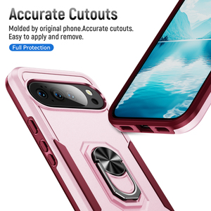 Étui de protection rigide en TPU et PC avec anneau rotatif, anti-chute, anti-rayures, découpes précises pour Google Pixel 10 Pro - Product Image 5