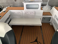 Bateau de pêche en aluminium 21 pieds à prix d'usine, type Bowrider, coque en V profond, pour navigation en haute mer, yacht de plaisance ouvert, navire de croisière sportive