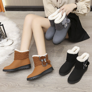 Stivali Invernali Design alla Moda Popolari con Fiocco Eleganti Stivali da <span class=keywords><strong>Neve</strong></span> da Donna - Product Image 5
