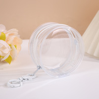 Étui de protection transparent pour poupée, sac en PVC, boîte pour poupée en peluche, présentoir transparent, sac à clés pour présentoir anti-poussière, sac de rangement, étui à fermeture éclair
