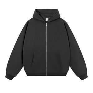 Sudadera con Capucha de Felpa de Poliéster/Algodón, Moderna, Resistente, con Cremallera, Personalizable con Bordado o Impresión, ODM, Unisex - Product Image 3