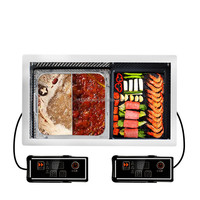 Mini barbecue électrique sans fumée 220V, table de cuisson, fondue coréenne, restaurant intérieur pour petits espaces