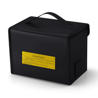 Pochette de rangement pour batterie Lipo grande capacité, étanche, ignifuge et anti-explosion, avec port de charge et protection de sécurité verrouillable