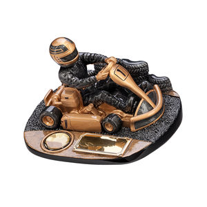 WeiVista Trophée de kart en résine Coupe de <span class=keywords><strong>karting</strong></span> en résine Prix de sport de course Figurine Fabricant - Product Image 1