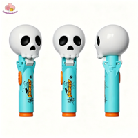 CandyDr En gros 5 styles Jouet porte-sucettes pop-up pour enfants Halloween : Robot, Citrouille, Fantôme, Crâne, Chauve-souris, Œil