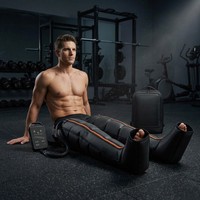 Système de récupération des jambes par compression d'air intelligent à 6 chambres, bottes avec contrôleur numérique et ajustement individuel des zones, directement de l'usine, OEM