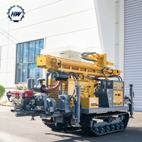 Vente directe usine – Nouvelle foreuse hydraulique diesel portable mini pneumatique pour puits d'eau, profondeurs de forage 100m, 160m, 180m, 220m