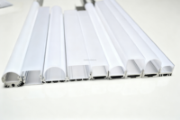 Profil LED à 270 degrés H27mm pour éclairage suspendu au plafond, profilé en alliage d'aluminium série 6000, boîtier en extrusion, couvercle en PC, découpe