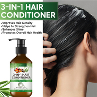3 in 1 Krim Rambut Grosir Kustomisasi Organik untuk Pertumbuhan Rambut, Sampo dan Kondisioner Minyak Jamaican Black Castor Rosemary Batana