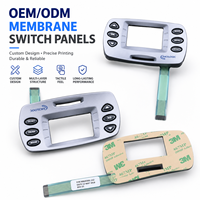 Panel de Interruptores de Membrana Electrónicos Personalizados con Conector FPC Flexible para Equipos de Prueba de Rendimiento Automotriz