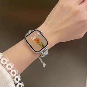 <span class=keywords><strong>Bracelet</strong></span> de luxe pour femme avec perles, <span class=keywords><strong>bracelet</strong></span> pour <span class=keywords><strong>Apple</strong></span> <span class=keywords><strong>Watch</strong></span> 38/40/41MM 42/44/45/49MM, bracelets pour iWatch 9/8/7/6 - Product Image 6