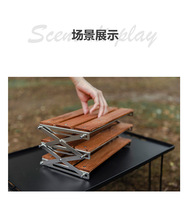 Étagère de rangement pliable multifonctionnelle à trois niveaux Mountainhiker pour le camping en plein air et les pique-niques