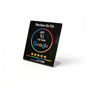 Support de commentaires Google en acrylique en vrac avec fonction NFC et carte RFID pour comptoir de salon ou de bureau - Product Image 1