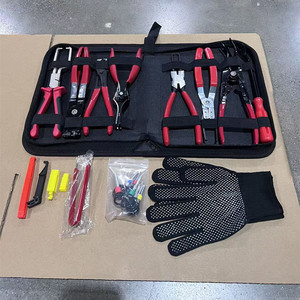 Automotive Pliers 8 <b>Pc</b> Set Soft Case <b>Storage</b> Hand Tools <b>For</b> Auto Repair Cold Rolled Steel - Product Image 1