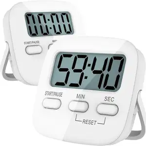 Digital Kitchen Timer Magnetic Countdown Stopwatch Timer With Loud Alarm, Big Digit, Back Stand, Hanging Hole