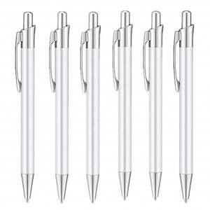 ปากกาลูกลื่นเปล่าสีขาวสำหรับงานซับลิเมชั่น พร้อมห่อฟิล์มหด - Product Image 4