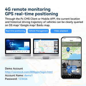 4G GPS Wifi 4CH Nhiệm Vụ Nặng Nề MDVR Màn Hình Hệ Thống Với Không Thấm Nước HD Camera-Chuyên Nghiệp Dash Cam Ghi Âm Cho Xe Tải & Xe Buýt Hạm Đội - Product Image 3