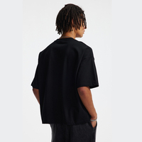 T-shirts de haute qualité en coton 100% pour hommes, coupe ample, style streetwear, personnalisables avec logo, t-shirts courts et carrés