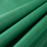 Bâche en PVC Tripeak verte enduite, haute résistance à la traction, résistante à la déchirure, 100 % imperméable et écologique, pour matelas et couverture de chargement