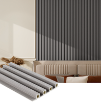 Paneles de Pared 3D Acanalados Modernos de WPC para Interiores, Impermeables, Ignífugos, Insonorizantes, Antiestáticos, para Baño, Escaleras, Uso Doméstico