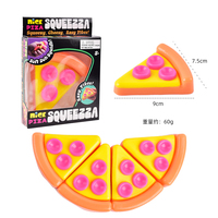 Vente directe d'usine en gros Squeezza Pizza Squishy, jouet souple pour les doigts, balle anti-stress pour enfants et adultes, jouet pour soulager l'anxiété