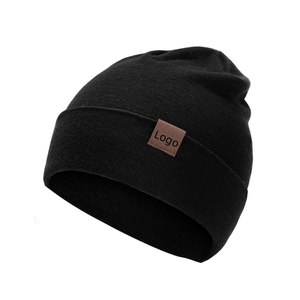 100% laine bonnet chapeau haute qualité surdimensionné hiver tricoté casquette pour femmes et hommes grande taille extensible manchette chapeau personnalisable - Product Image 5