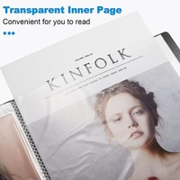 Affisture – pochette en plastique A4 24 poches, pochette d'affichage PP, livre transparent, dossier de présentation, dossier de documents