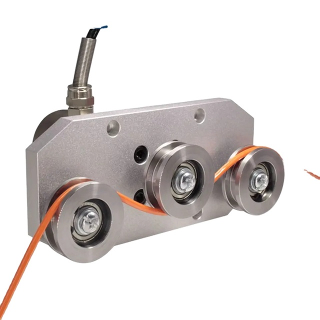 Three Pulley Tension Sensor Load Cells 2-100KG Capacity for Yarn Metal Wire Steel Rope Alloy Steel