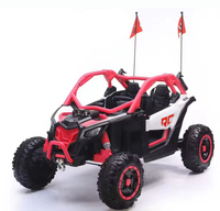 Voitures à pédales roses UTV pour enfants de 7 ans et plus, UTV électrique rose pour filles, grande voiture jouet à deux places