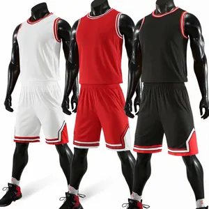 2023 Gratis Monster Groothandel Custom Mannen Kids Jersey Sets Ademende Mesh Basketbal Tank Tops Uniformen Sport Trainingspak