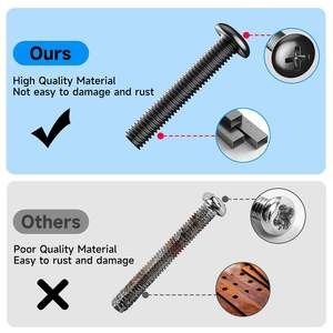 Kit de <span class=keywords><strong>tornillos</strong></span> de montaje <span class=keywords><strong>para</strong></span> TV, 100 Uds., <span class=keywords><strong>tornillos</strong></span> universales <span class=keywords><strong>VESA</strong></span>, espaciadores, arandelas, acero chapado en zinc, Samsung/Sony/LG, 80 ", se adapta a todos - Product Image 3