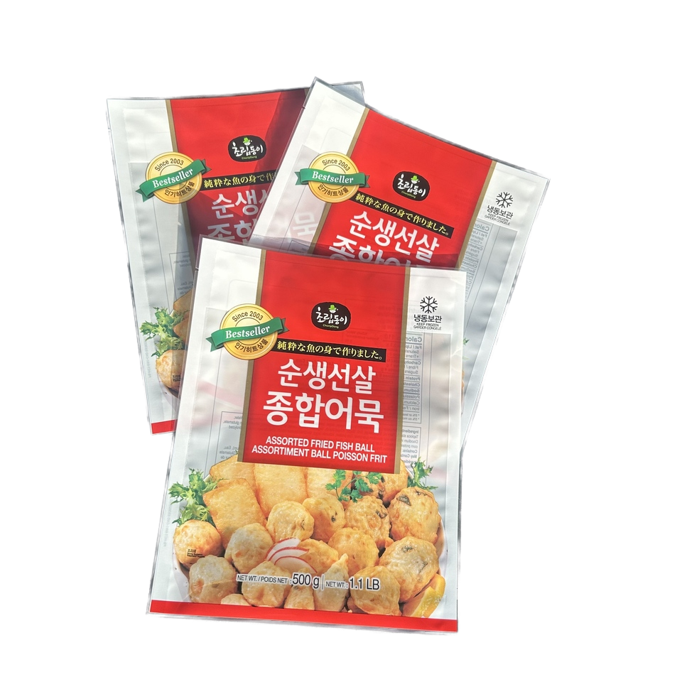 Пластиковый упаковочный пакет для замороженных морепродуктов для пельменей