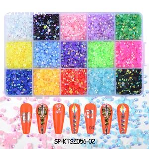 <span class=keywords><strong>Strass</strong></span> AB en résine pour ongles, paillettes colorées, à dos plat, accessoires pour décorations 3D pour <span class=keywords><strong>Nail</strong></span> <span class=keywords><strong>Art</strong></span>, 2/3/4mm - Product Image 1