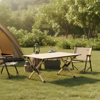 Table pliante portable en acier carbone taille M pour 2 à 8 personnes, légère (2,7-5,6 kg), idéale pour pique-nique et camping en extérieur