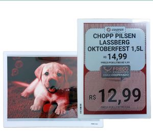 Nuevo Diseño de Etiqueta Electrónica para Estantes con Pantalla de Tinta Electrónica de 13.3 Pulgadas, Etiqueta de Precio ESL de 3 Colores, Sistema de Etiquetas Digitales para Supermercados, Etiqueta Eink - Product Image 1
