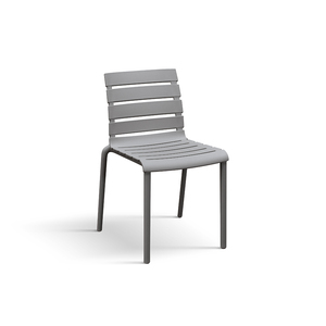Brad <b>Chair</b> Set Of 6 <b>Grey</b> Polypropylene Indoor Outdoor <b>Garden</b> <b>Chairs</b> - Product Image 1