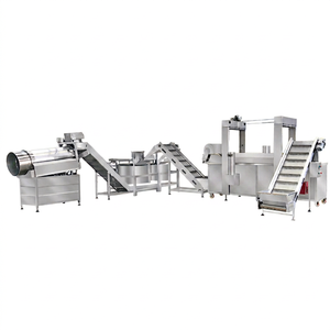 Ligne de production de frites de pommes de terre ondulées automatiques commerciales, machine à fabriquer des chips de patate douce sèches et ondulées - Product Image 1