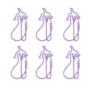 Nhà Sản Xuất Bán Sỉ Rau Hình Nhựa Cà Tím Kẹp Giấy Bookmark Và Tô Màu - Product Image 4