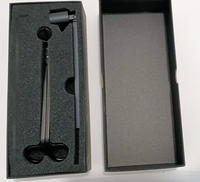 Ensemble coupe-mèche et éteignoir à bougie en or, accessoire de luxe pour bougies, coffret cadeau pour bougies parfumées, décoration d'intérieur