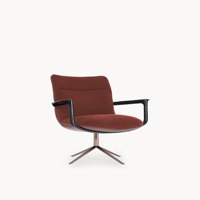 Fauteuil d'appoint pivotant de luxe moderne, fauteuil lounge sur mesure, siège de loisirs sur mesure, mobilier pour projets de villas haut de gamme et salons.