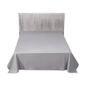 Drap de lit mis à la terre avec 2 taies d'oreiller en tissu de coton argenté conducteur 400TC avec cordon de mise à la terre Protection EMF