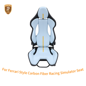 Siège de simulation en fibre de carbone sèche pour <span class=keywords><strong>simulateur</strong></span> de course Direct Drive, compatible avec <span class=keywords><strong>Ferrari</strong></span> 296GTB SF90 F8 458, siège baquet universel - Product Image 4