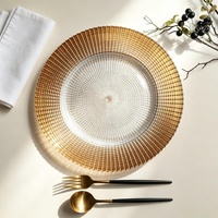 Bonbonnière en verre minimaliste moderne avec bordure en glaçure colorée, bol à collation polyvalent pour salon et table à manger, diamètre 33 cm