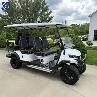 Voiturette de golf électrique tout-terrain homologuée pour la route CAMP, 6 places, batterie lithium 72V, véhicule de tourisme, buggy de golf