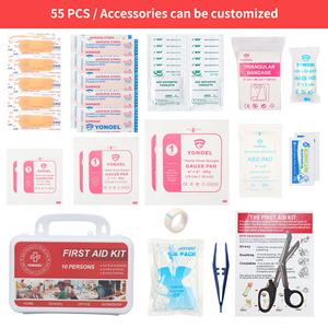 Botiquín de primeros auxilios de emergencia para 10 personas multiusos, juego de 55 piezas para <span class=keywords><strong>el</strong></span> lugar de <span class=keywords><strong>trabajo</strong></span> de negocios, suministros médicos y entrenamiento para <span class=keywords><strong>el</strong></span> hogar y <span class=keywords><strong>el</strong></span> coche - Product Image 4